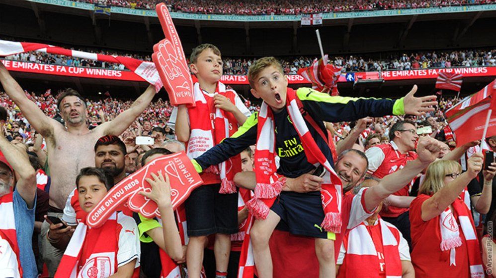 Fans at Wembley