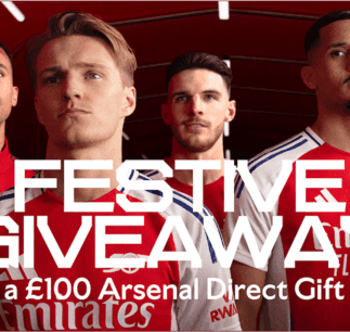 Win a £100 Arsenal Direct Gift Card